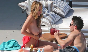 Rhian Sugden Topless In Ibiza