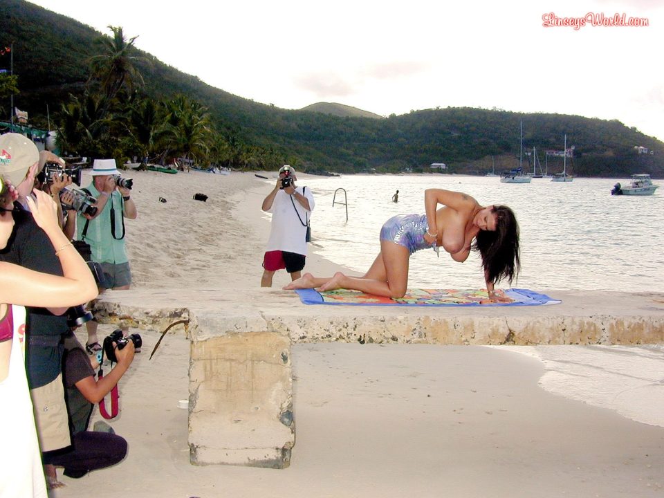 Linsey Dawn McKenzie At The Beach 05